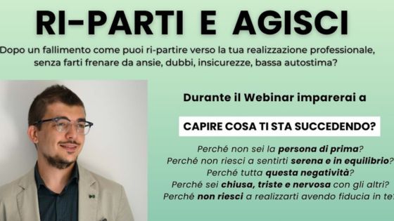 WEBINAR GRATUITO: ri-parti e agisci verso la tua realizzazione